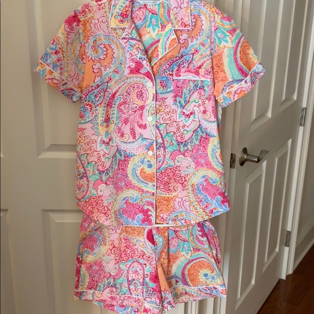 Paisley pajama set, available in small and medium